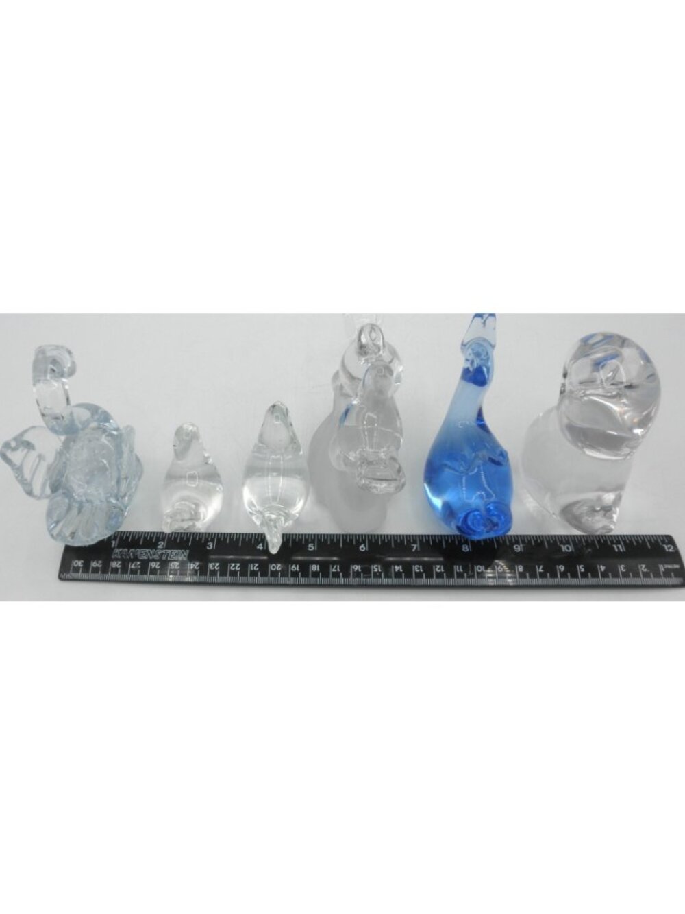 Vintage Art Glass Bird Lovers Lot of 6 Bird Duck Swan Chick Figurine Paperweight - Picture 7 of 10